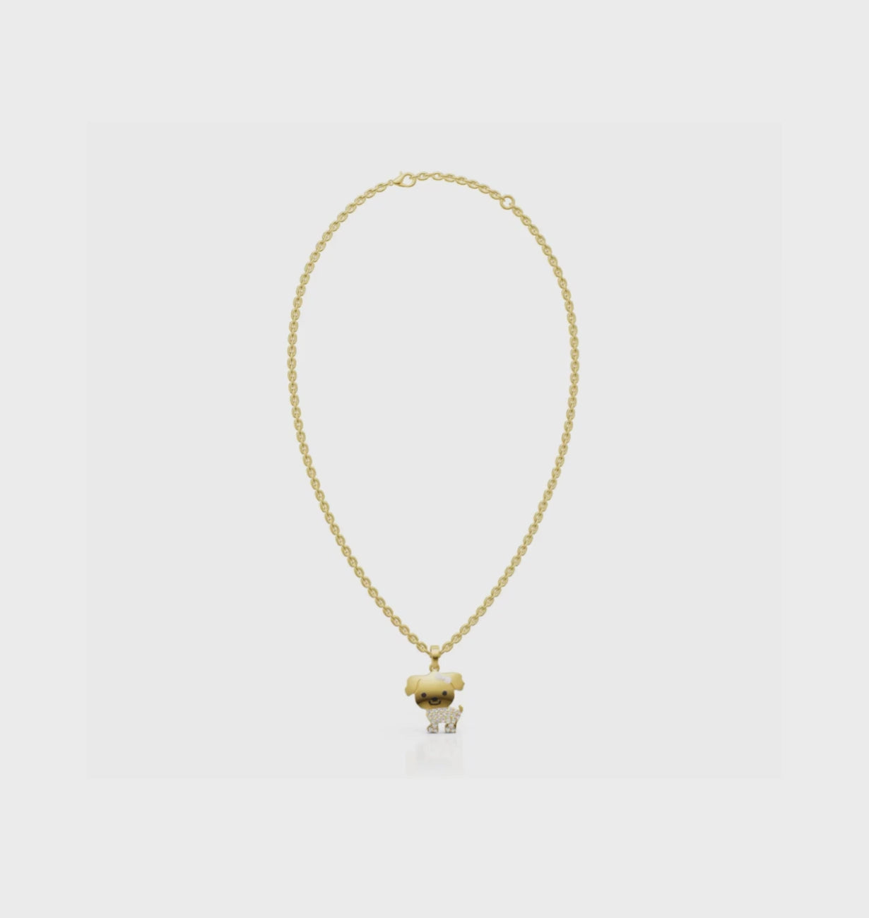 CUCCIOLO || 2.01Ct CZ Diamond Necklace In 925 Silver