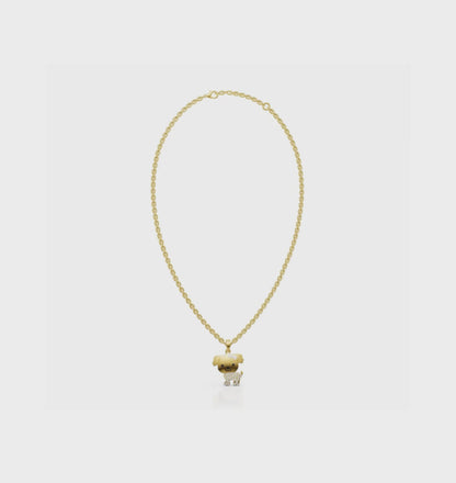 CUCCIOLO || 2.01Ct CZ Diamond Necklace In 925 Silver